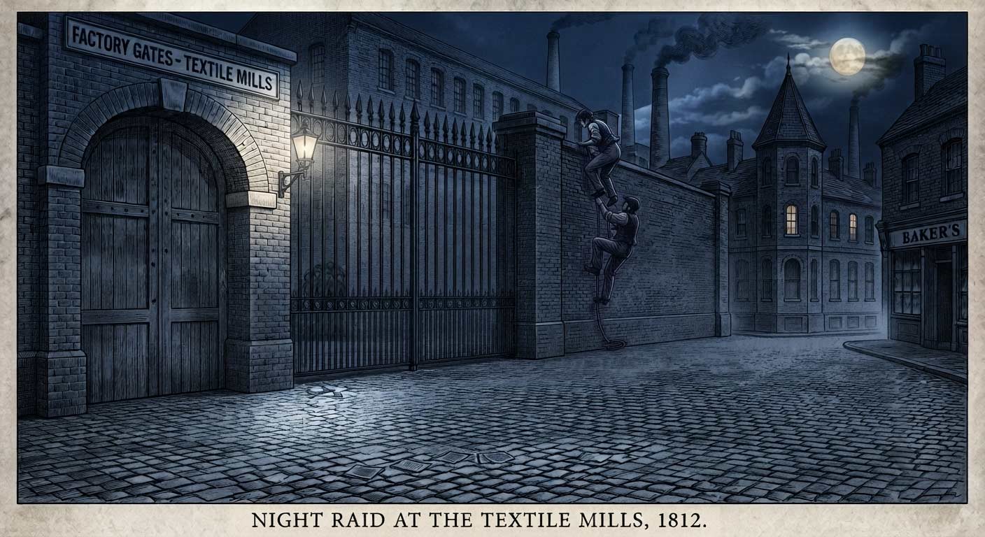 Night Raid at the Textile Mills, 1812