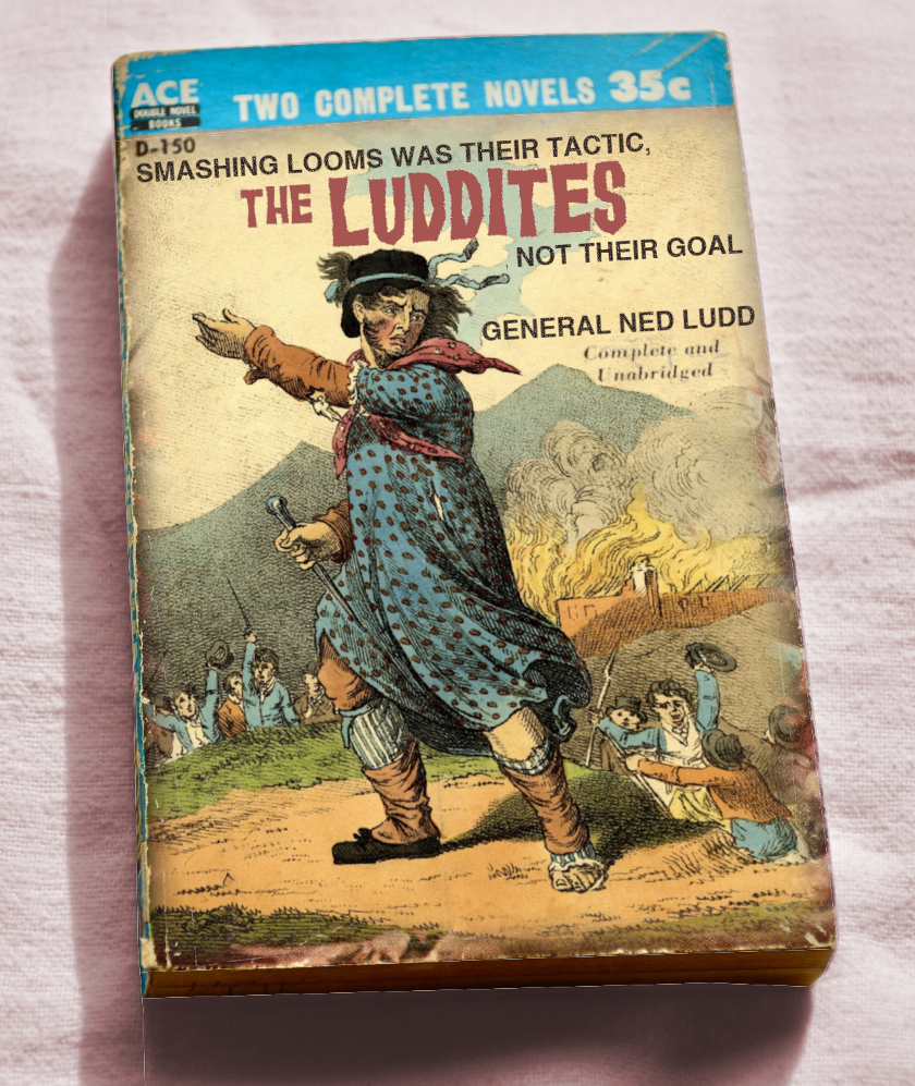 Luddite movement illustration