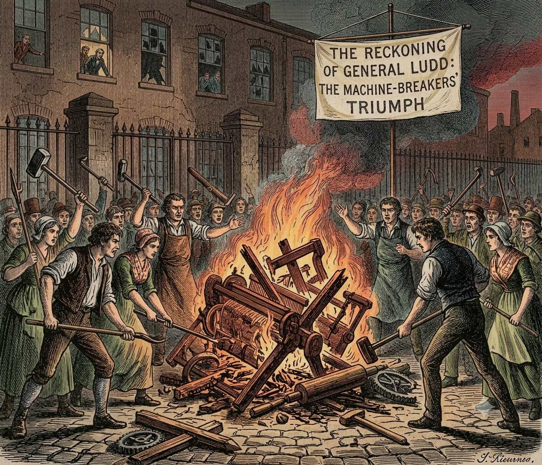 Luddite Protests before the Combination Act