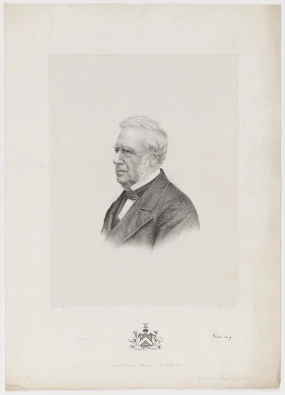 Charles Shaw-Lefevre — engraved portrait with coat of arms