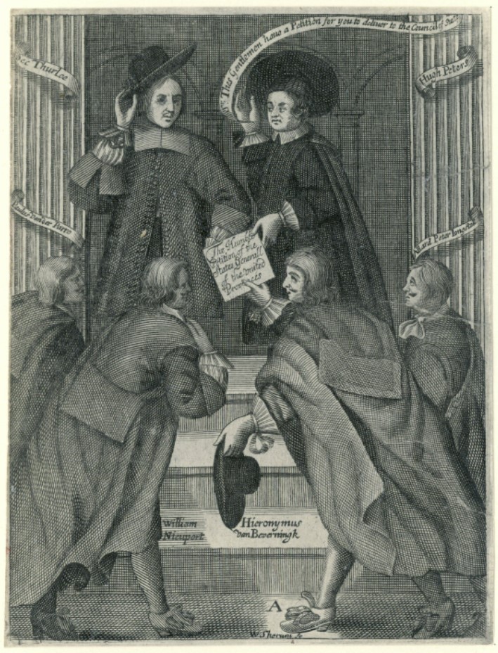 Engraving of the Kentish petitioners delivering their petition